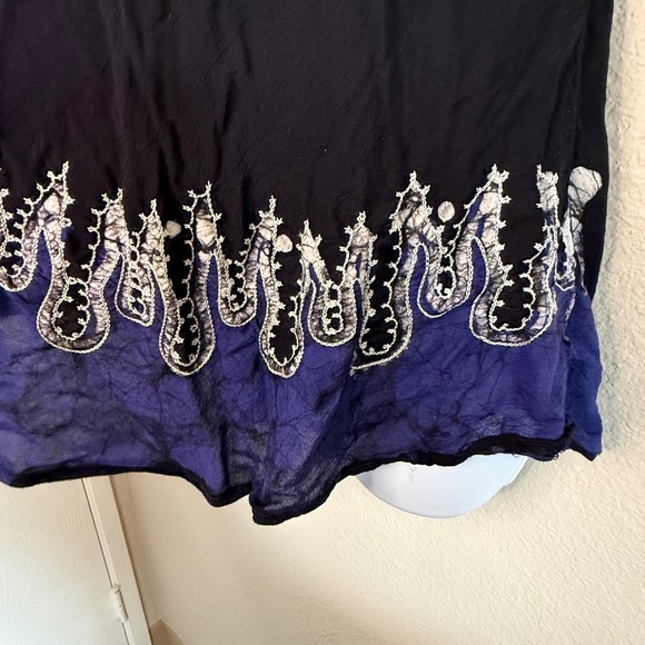 Advance‎ Apparels Medium Festival Boho Embroidered Tunic Top Corset Fairy Grunge - Picture 4 of 7